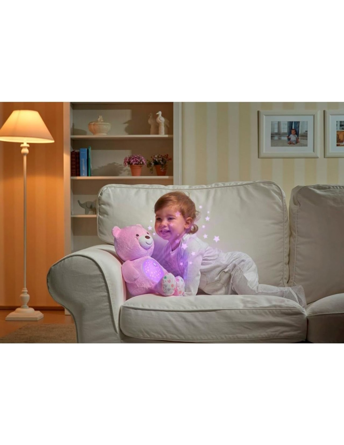 Chicco First Dreams Orsacchiotto Peluche Baby Bear con Luce Notturna e Melodie Rilassanti