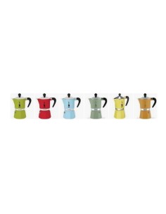 Bialetti Rainbow - Caffettiera 1 Tazza, Colori Assortiti