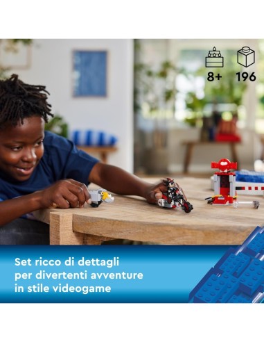 LEGO Sonic the Hedgehog La Fuga di Shadow the Hedgehog 76995, Set Moto Giocattolo con Laboratorio, per Bambini da 8 Anni
