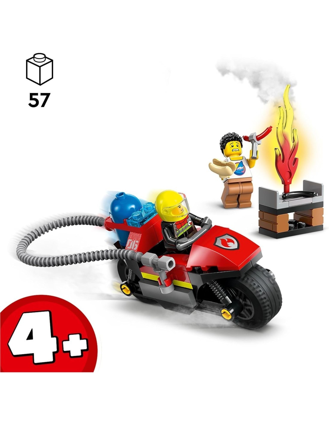 Lego City motocicletta dei pompieri 60410