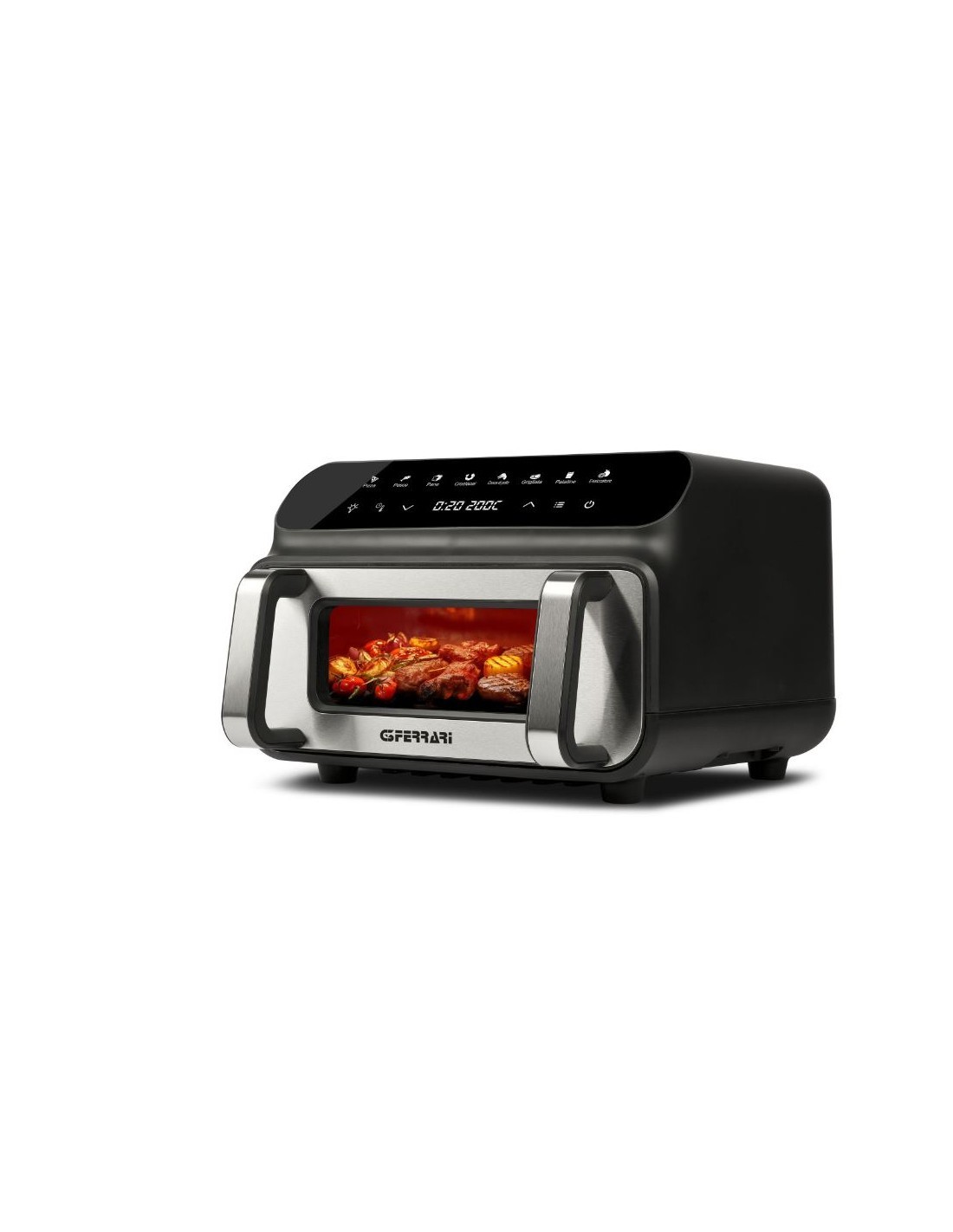 G3 Ferrari G10181 Friggitrice e Griglia ad Aria BBQ, 2000W, 10 Litri XXL, 8 Programmi, Doppia Resistenza, Multifunzione