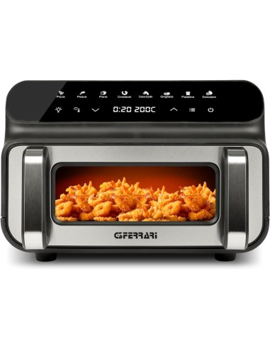 G3 Ferrari G10181 Friggitrice e Griglia ad Aria BBQ, 2000W, 10 Litri XXL, 8 Programmi, Doppia Resistenza, Multifunzione