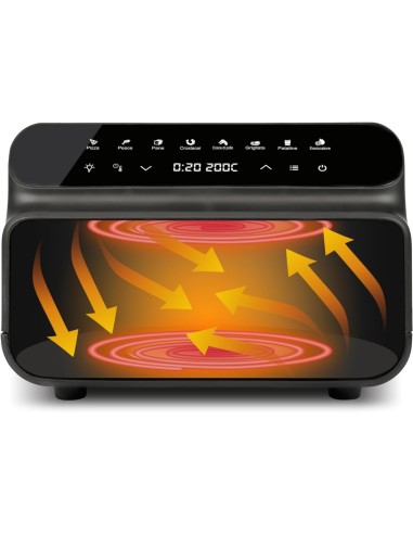 G3 Ferrari G10181 Friggitrice e Griglia ad Aria BBQ, 2000W, 10 Litri XXL, 8 Programmi, Doppia Resistenza, Multifunzione