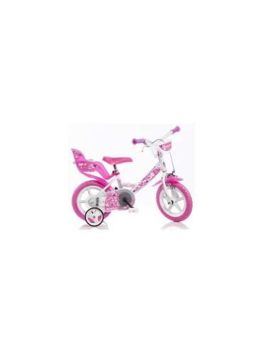 BICI 12 LITTLE HEART BIANCO/ROSA su TreG Ingrosso