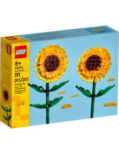 LEGO Creator Girasoli, Fiori Finti da Costruire, Decorazioni per Casa o Cameretta, Regalo Creativo per Bambini 40524