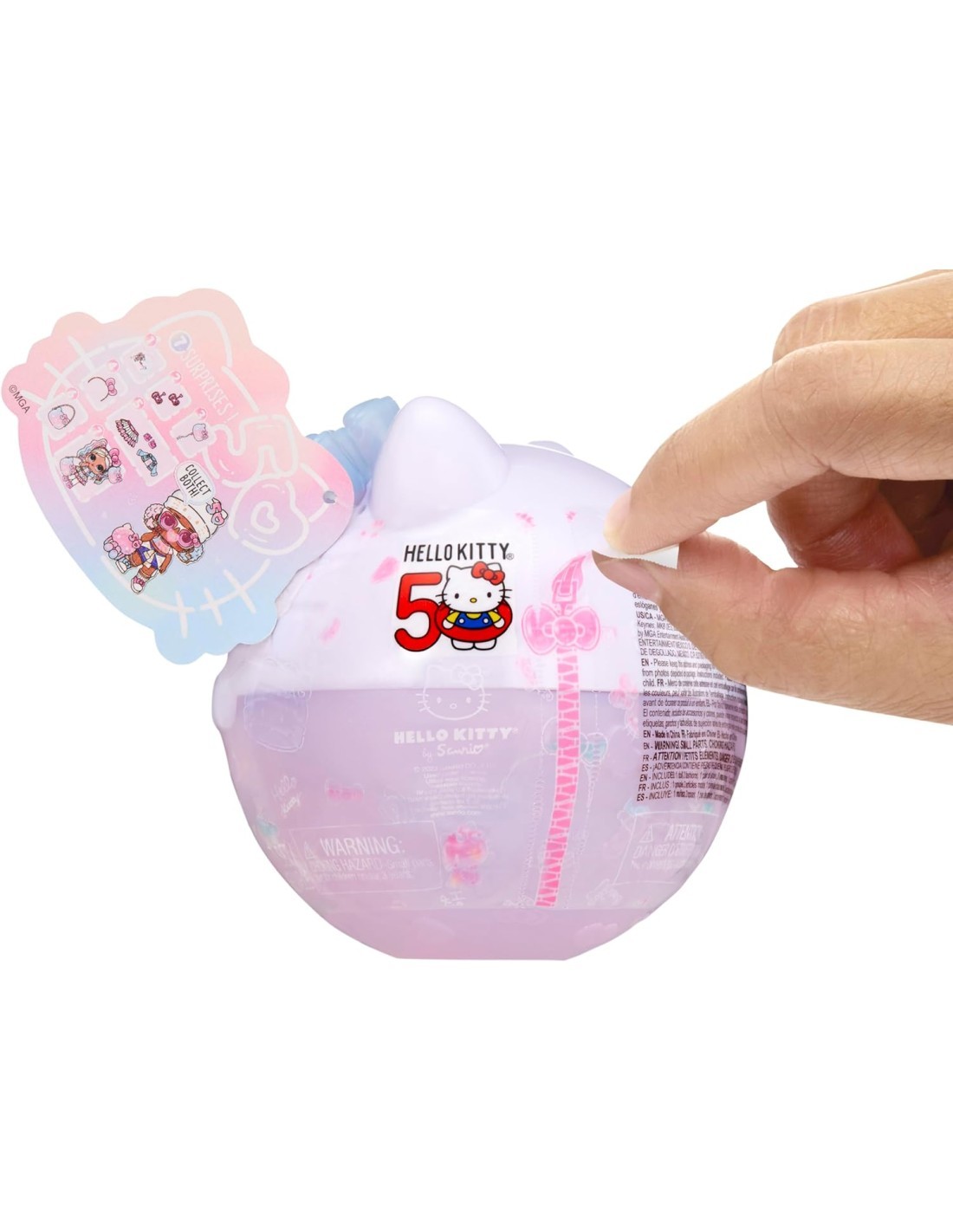 L.O.L. Surprise Loves Hello Kitty Tots, Edizione Limitata 50° Anniversario, Miss Pearly e Crystal Cutie, Accessori, Collezione