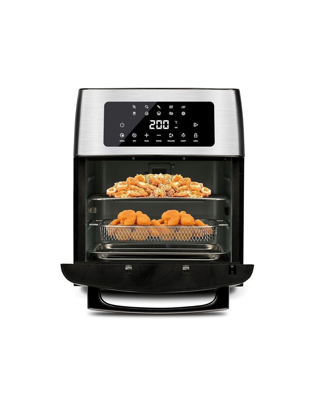 G3 Ferrari G10182 Friggisano EVO Forno Air Fryer 15L, 1700W, con 10 Programmi e Display Digitale | TreG Ingrosso