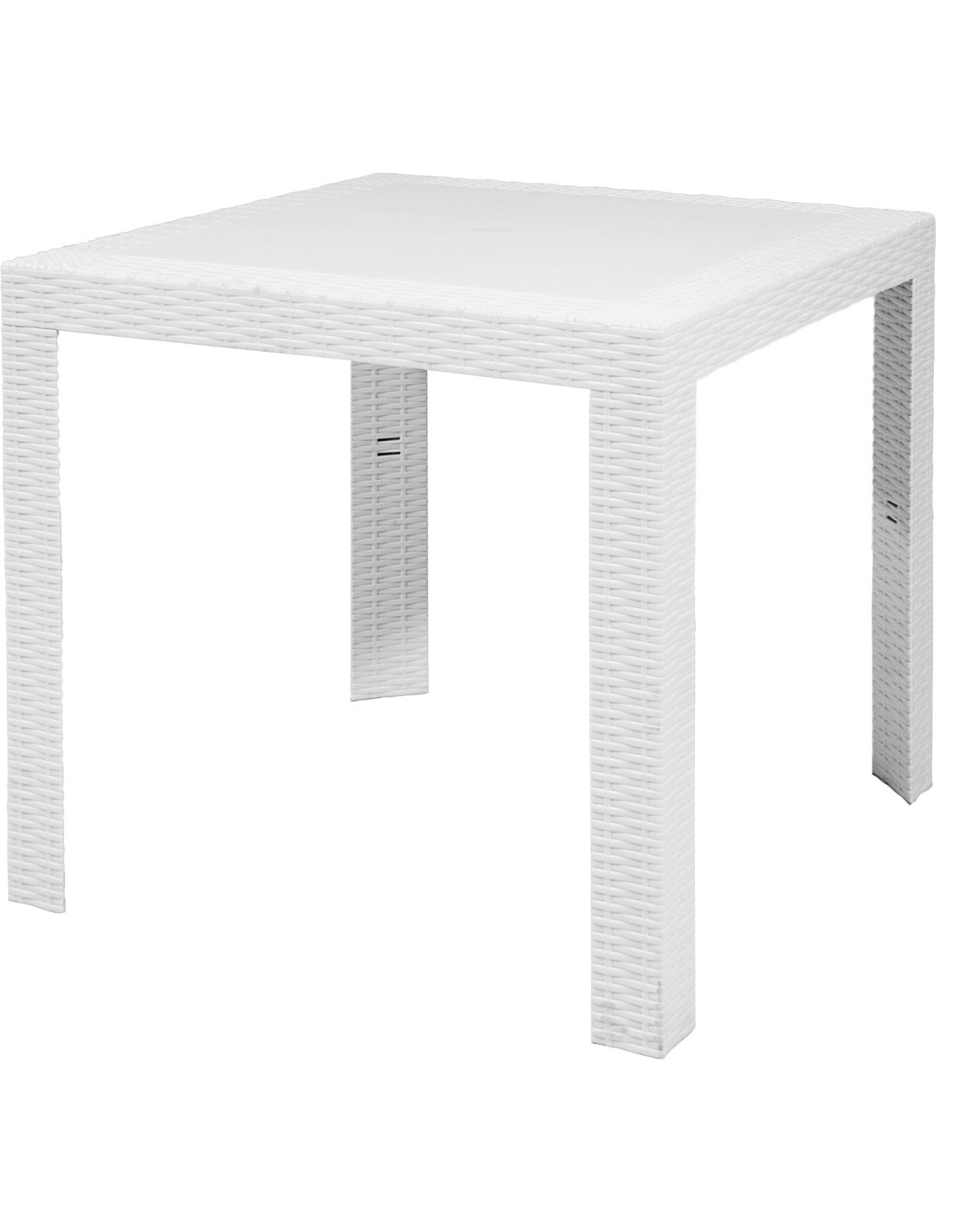 TAVOLO SATURNO IN PLASTICA 80X80X72 CM BIANCO ARETA su TreG Ingrosso