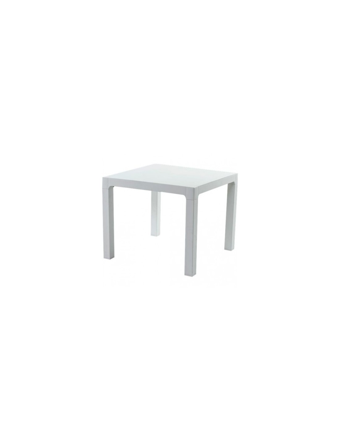 TAVOLO ARES IN PLASTICA 70X70X74 CM BIANCO ARETA su TreG Ingrosso