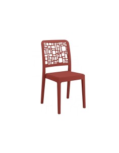 SEDIA MEDEA ROSSO MATTONE
