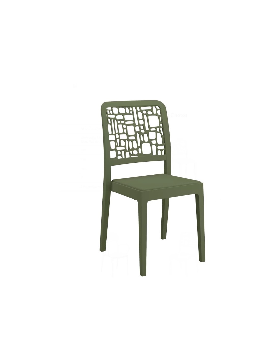 SEDIA MEDEA VERDE OLIVA