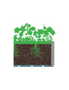 FIORIERA ETHICA 68601 80CM GRAFITE CON SPALLIERA