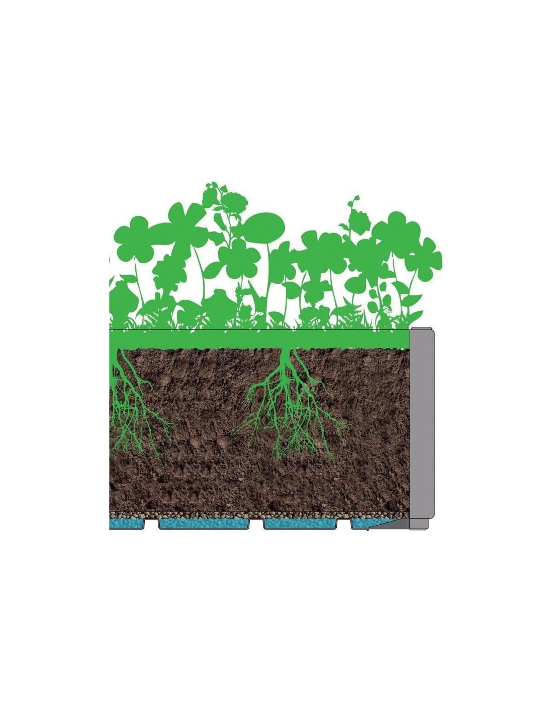 FIORIERA ETHICA 68603 80CM TORTORA CON SPALLIERA