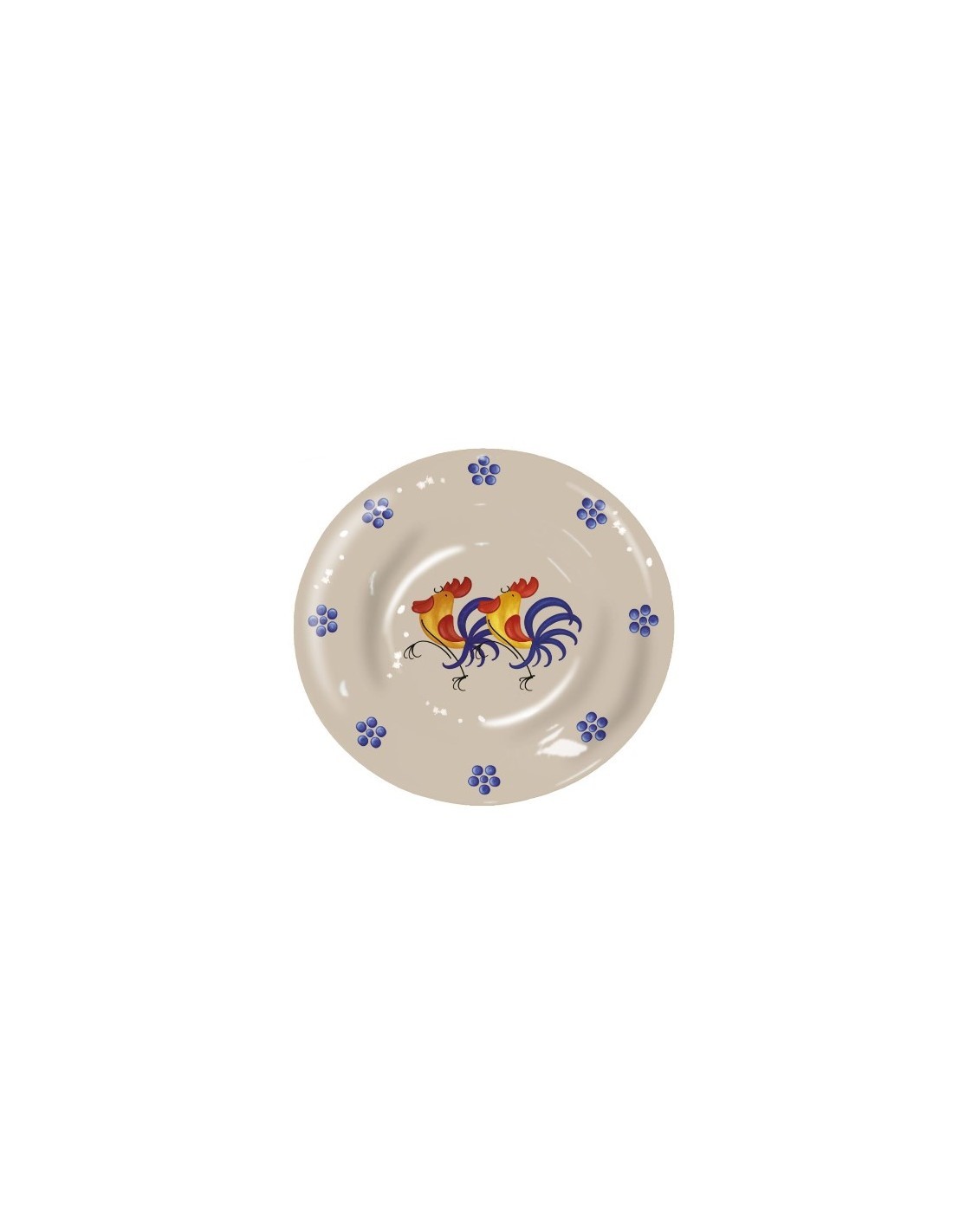 PIATTO FONDO 1645-1752 23CM GALLI