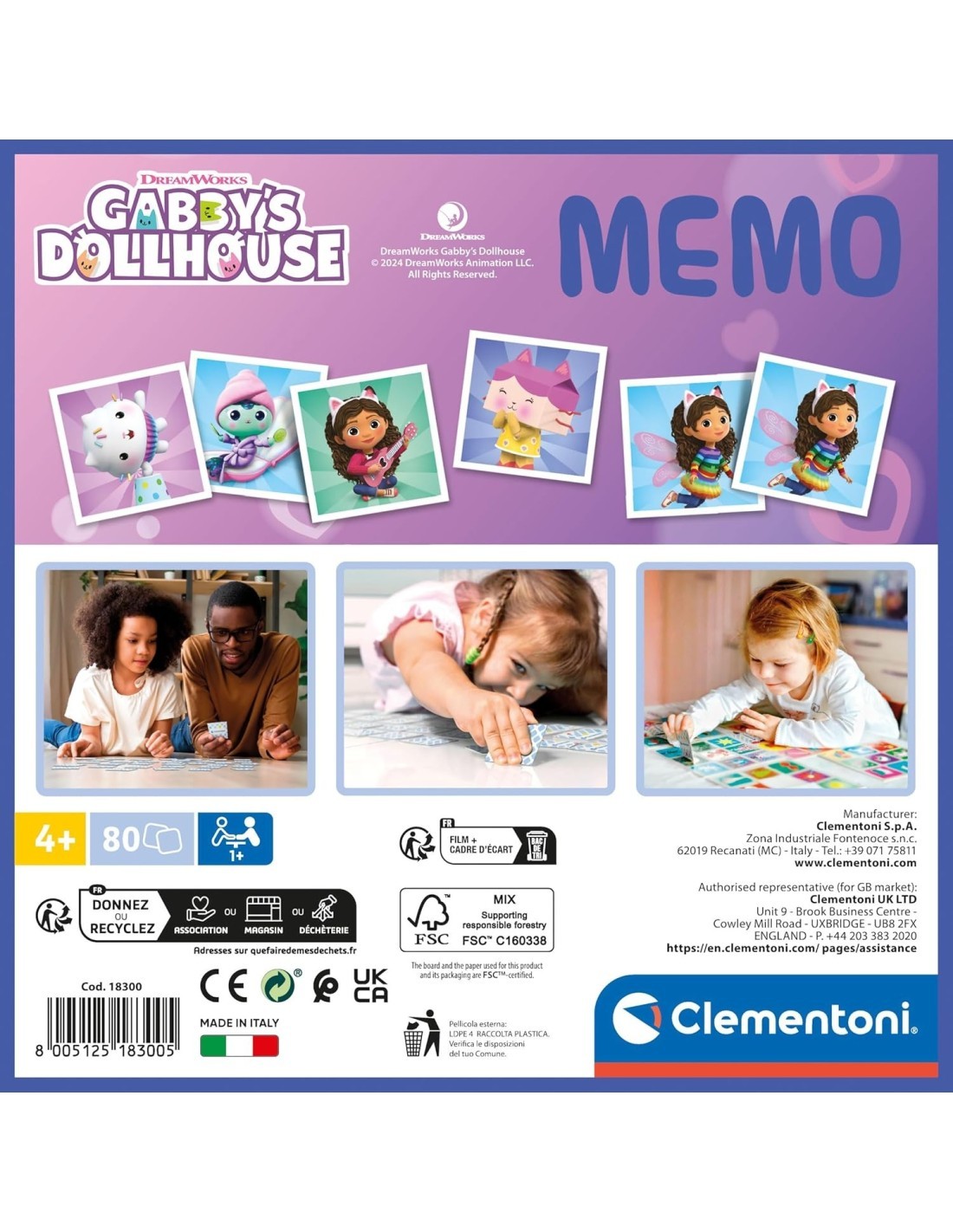 GABBY MEMORY GAME CLEMENTONI