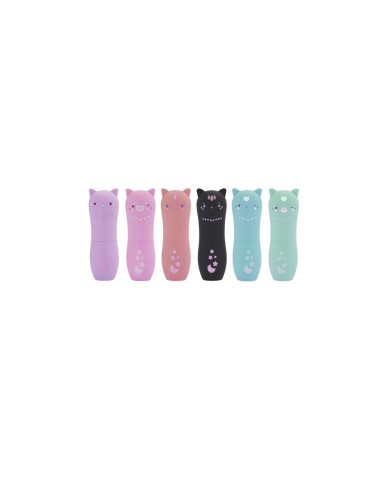 MOMOMI Lucidalabbra Gatto Assortito, Rossetto con Fragranza, Materiali Sicuri e Atossici, Nice Group