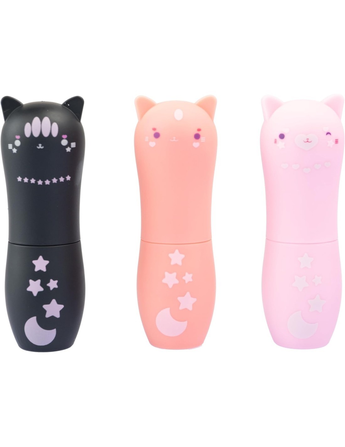 MOMOMI Lucidalabbra Gatto Assortito, Rossetto con Fragranza, Materiali Sicuri e Atossici, Nice Group