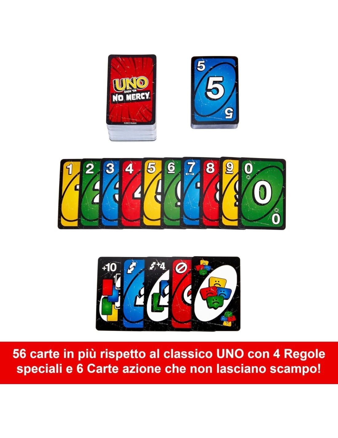 UNO Show 'Em No Mercy – Gioco di Carte Mattel, Edizione Speciale