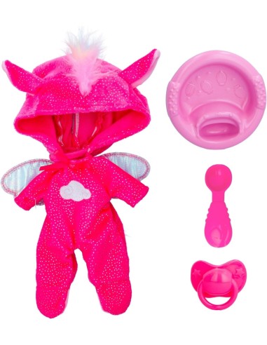 Cry Babies Loving Care Fantasy, Bambola Interattiva con Pigiama Intercambiabili, Giocattolo per Bambini dai 18 Mesi in Su