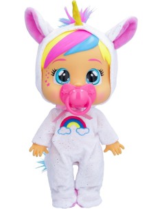 Cry Babies Loving Care Fantasy, Bambola Interattiva con Pigiama Intercambiabili, Giocattolo per Bambini dai 18 Mesi in Su