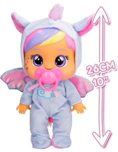 Cry Babies Loving Care Fantasy, Bambola Interattiva con Pigiama Intercambiabili, Giocattolo per Bambini dai 18 Mesi in Su