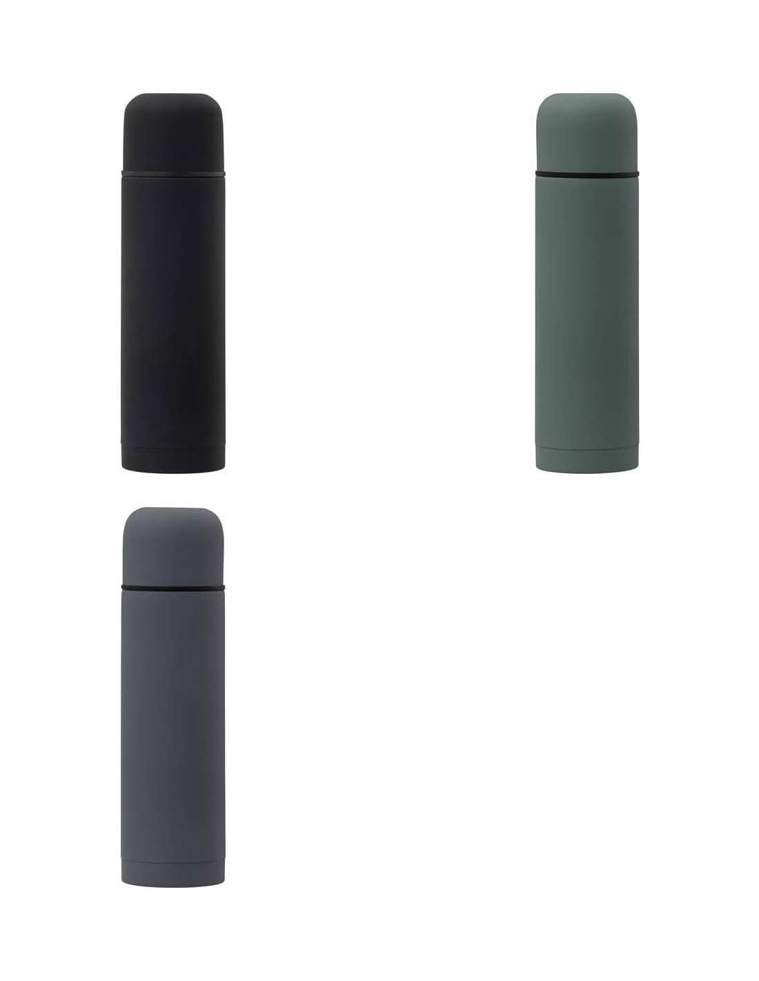 5five Borraccia termica 0,5 L con coperchio a tazza – Acciaio inossidabile, multicolore