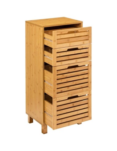 5five - armadio in bambù Sicela con 4 cassetti