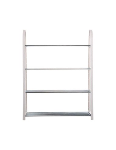 Scarpiera Storage Solutions 64x19x66 cm in Plastica e Ferro – Grigio