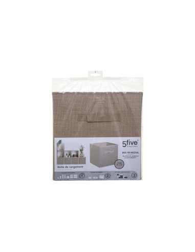 Cestino in vimini Mix N Modul, organizer quadrato, cesto portaoggetti, contenitore naturale, arredo casa, 31x31 cm