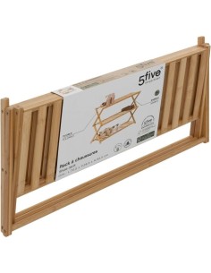 5five – Scarpiera pieghevole 9 scomparti in bambù beige