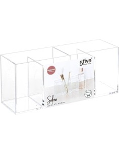 5five Organizer Selena 4 scomparti trasparente – Da tavolo