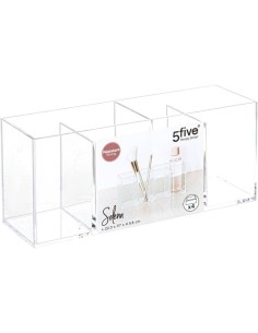 5five Organizer Selena 4 scomparti trasparente – Da tavolo