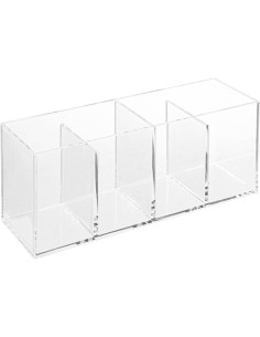 5five Organizer Selena 4 scomparti trasparente – Da tavolo