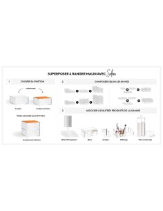 5five Organizer Selena 4 scomparti trasparente – Da tavolo
