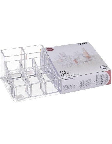 Organizer Selena 14 scomparti in acrilico trasparente