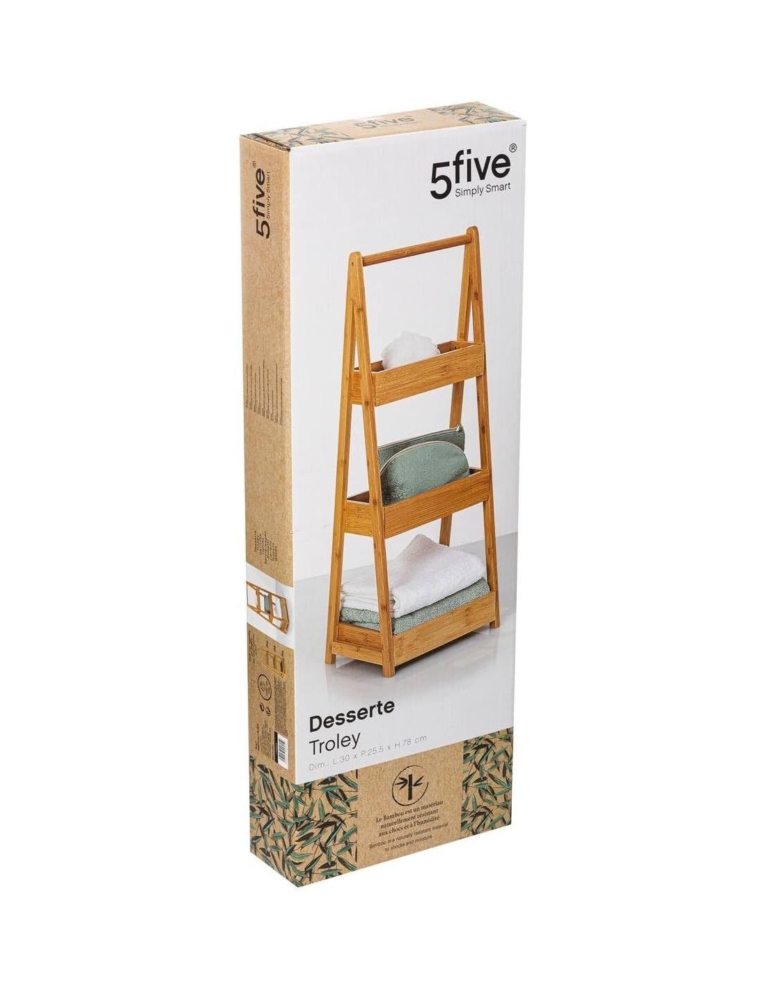 5five - credenza in bambù a 3 livelli Green Harmony