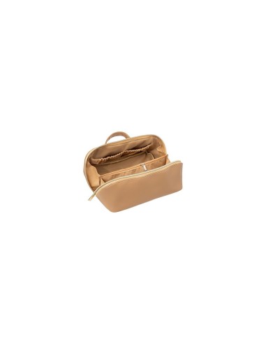 Trousse da toilette effetto pelle beige – Compatta ed elegante