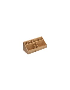 PORTAOGGETTI 150734 BAMBOO 23X9X9CM 10 SCOMPARTI