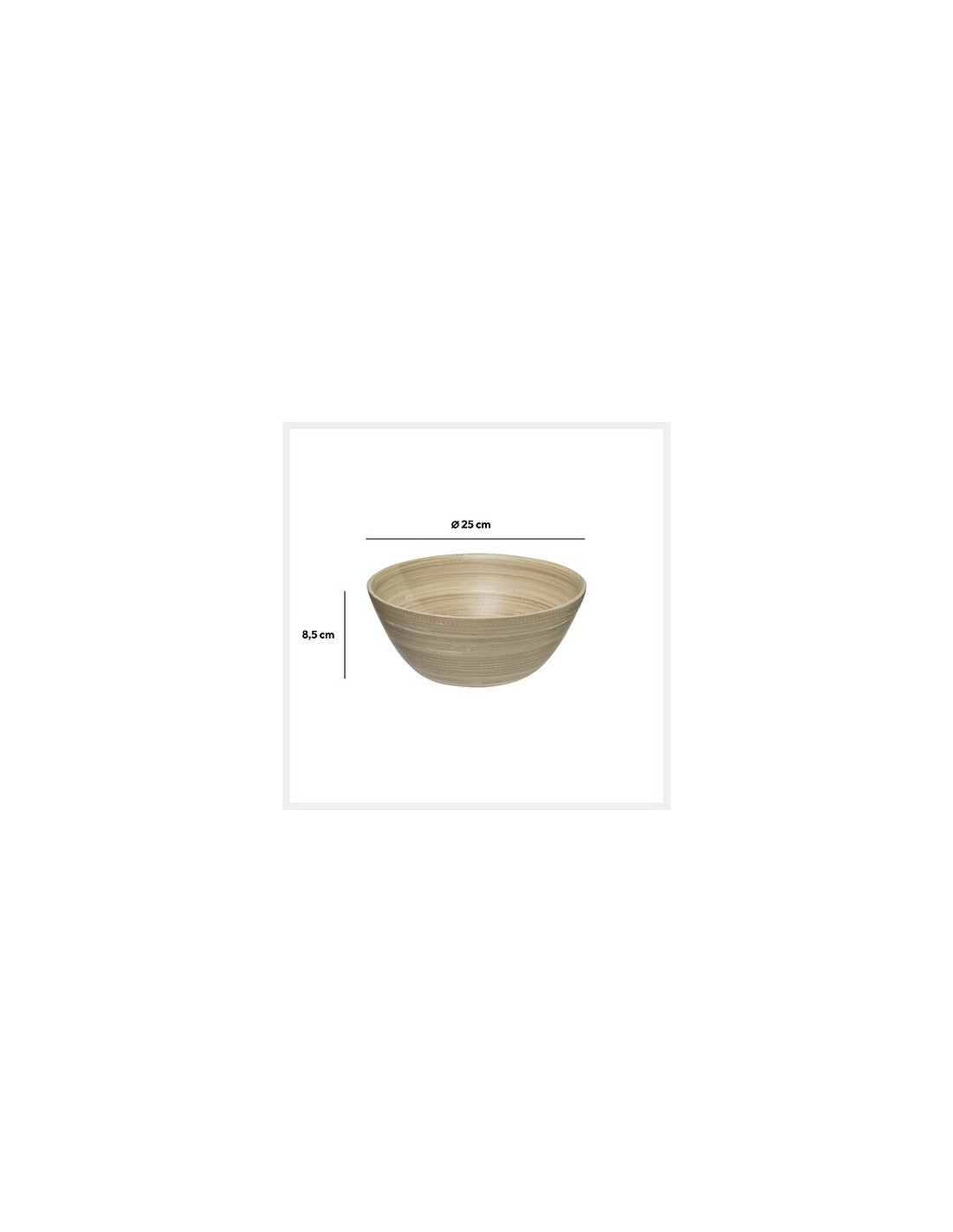 Insalatiera in Bambù Naturale – Ø 25 cm