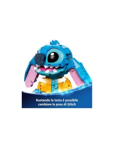 LEGO Disney Stitch 43249, Personaggio da Costruire, Parti Mobili, Camicia, Cono Gelato, Gioco per Bambini, Idea Regalo