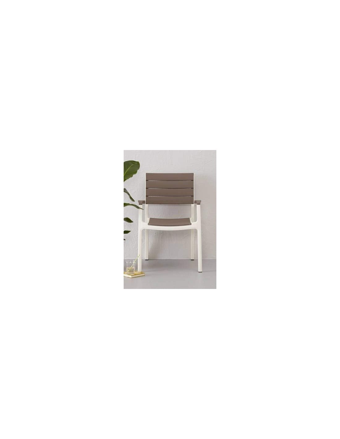 POLTRONA HARMONY BIANCO/CAPPUCCINO