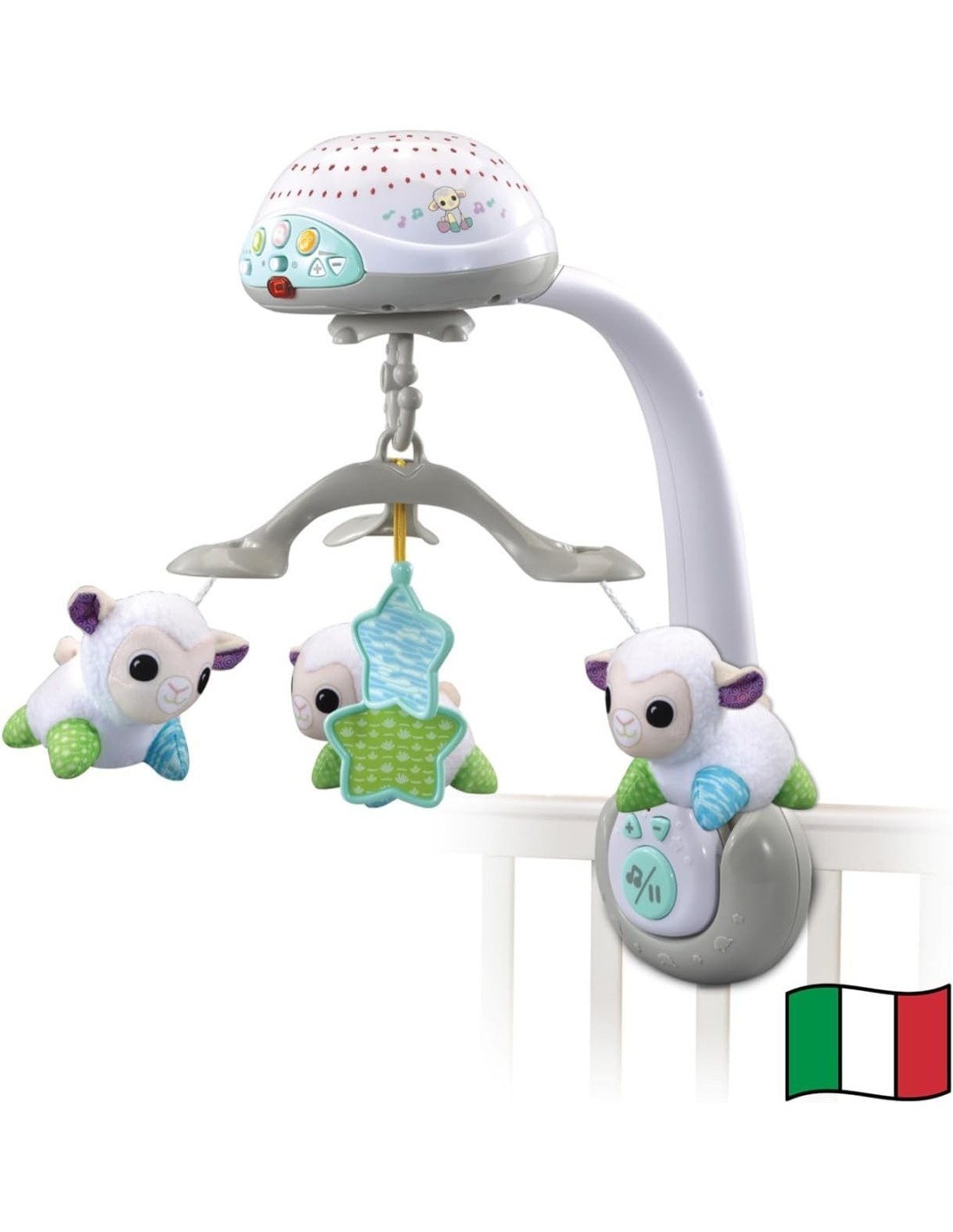 VTech Giostrina Dolci Pecorelle - Luce Notturna Musicale per Bambini 0-36 Mesi