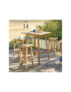 TAVOLO ALTO 186528 TIWI 80X80 H102CM ACACIA