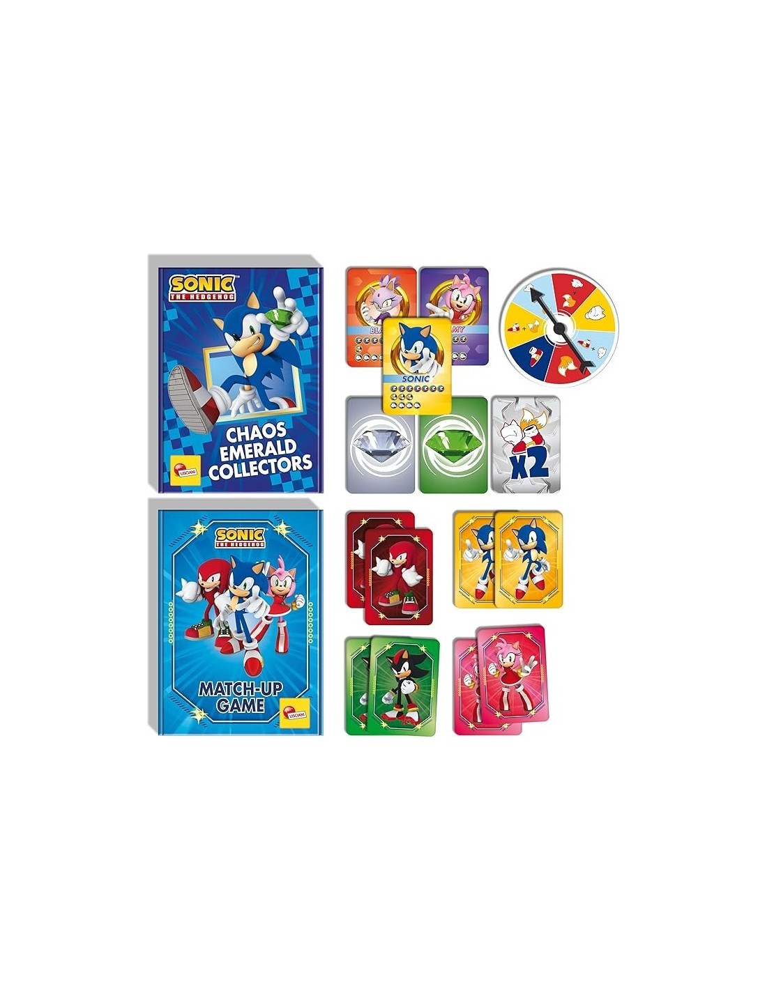 Sonic 2 in 1 Card Games in a Backpack - Collezione di Giochi di Carte