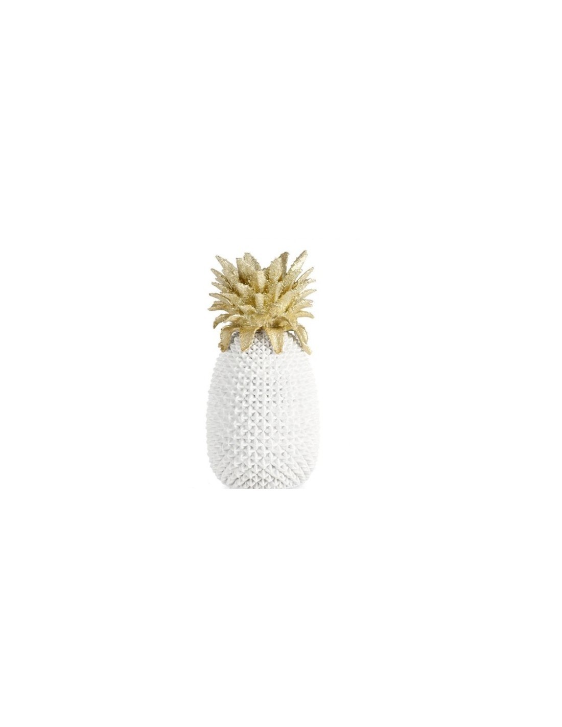 DECORAZIONE ANANAS 0130050 SURABAYA BIANCO H49,5CM