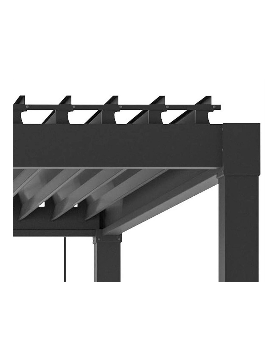 PERGOLA 0795804 GARDA 3X3 H2,4MT ANTRACITE  (base non inclusa)
