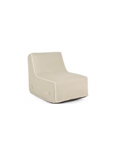 Chaise Longue Gonfiabile Rihanna, beige, tessuto idrorepellente, UV resistente, sfoderabile, per esterni, giardino, terrazza