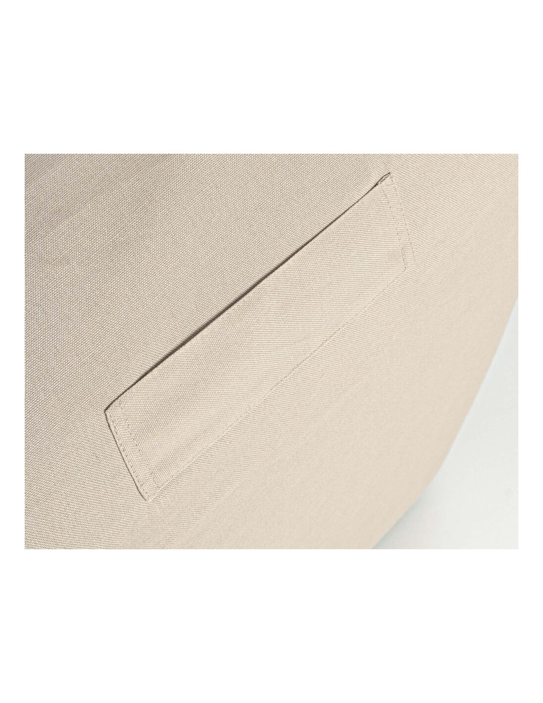 Chaise Longue Gonfiabile Rihanna, beige, tessuto idrorepellente, UV resistente, sfoderabile, per esterni, giardino, terrazza