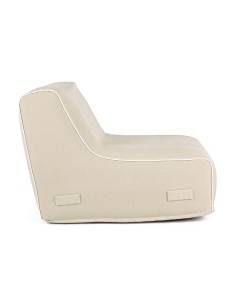 Chaise Longue Gonfiabile Rihanna, beige, tessuto idrorepellente, UV resistente, sfoderabile, per esterni, giardino, terrazza