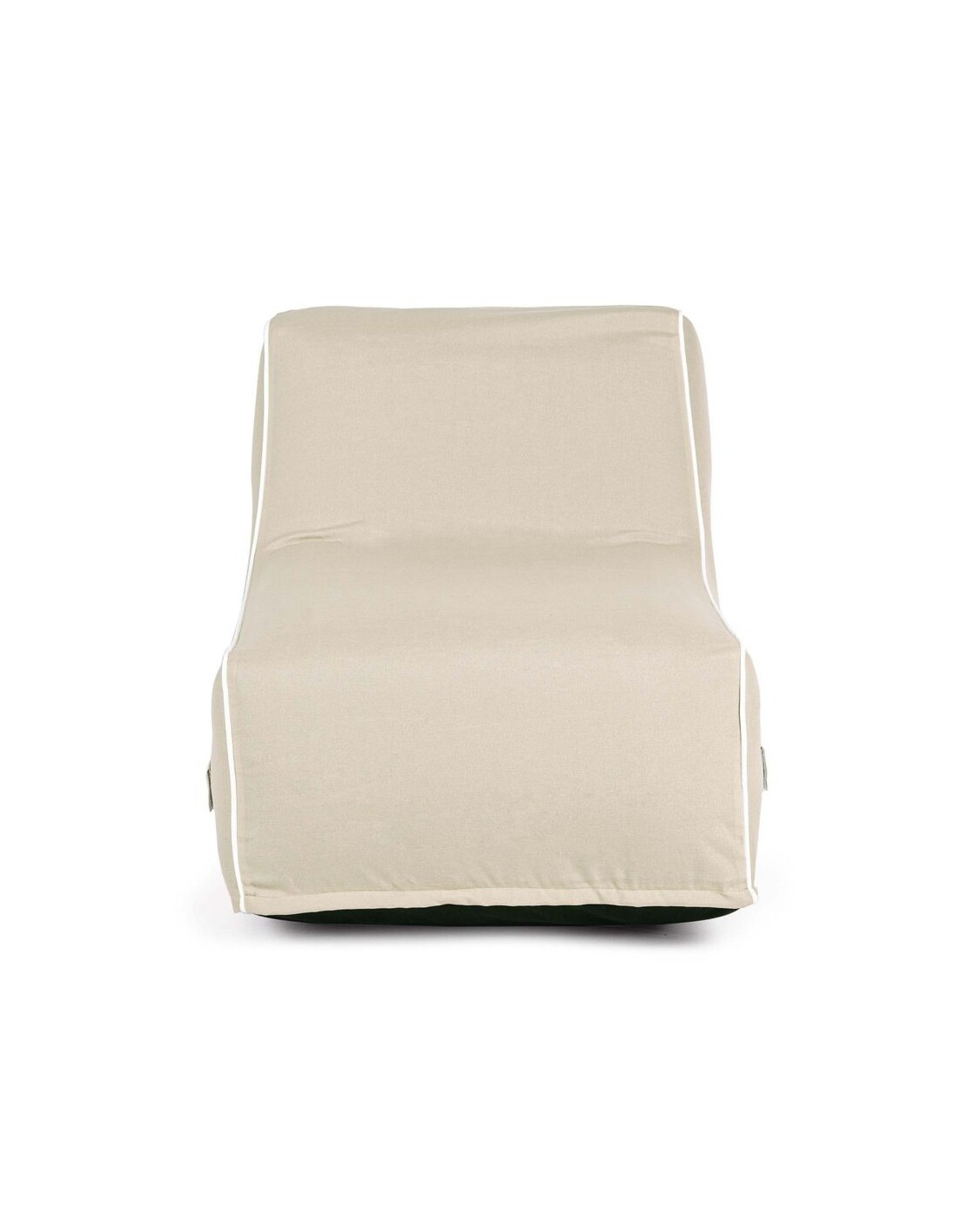 Chaise Longue Gonfiabile Rihanna, beige, tessuto idrorepellente, UV resistente, sfoderabile, per esterni, giardino, terrazza